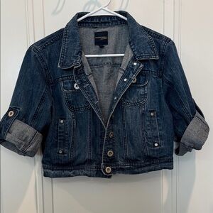 Highway Jeans Dark Blue Cropped Denim Jacket